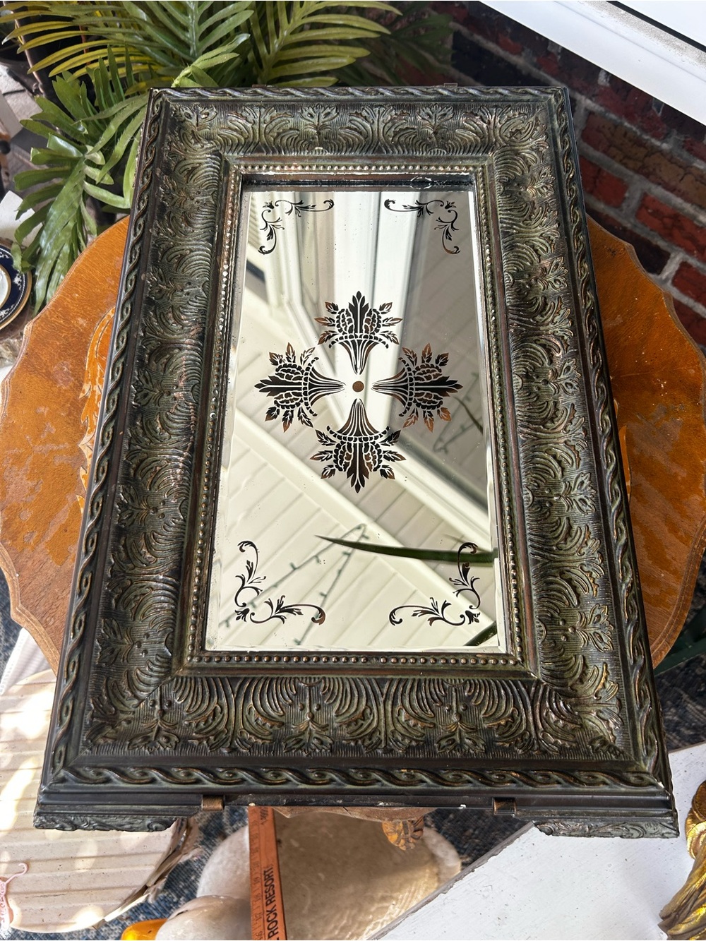 Vintage Ornate Antique-Style Vanity Mirror